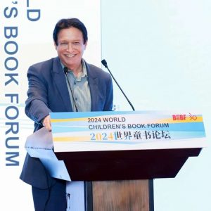Marc Handler beim World Children's Book Forum 2024